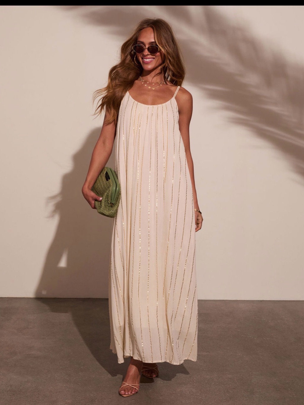 Onda Striped Metallic Maxi